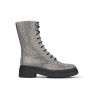Stylish High-top Gray Leather Shoes