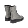 Stylish High-top Gray Leather Shoes